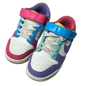 Nike Dunk Low Multi-Color Kids Sneakers DD1872-100 Size 3Y Easter colors